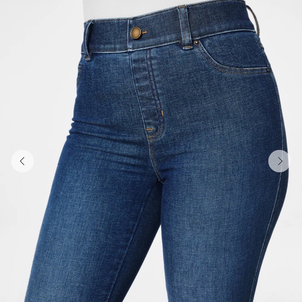 SPANX Blue Flare Women's Jeans - Picture 3 of 8